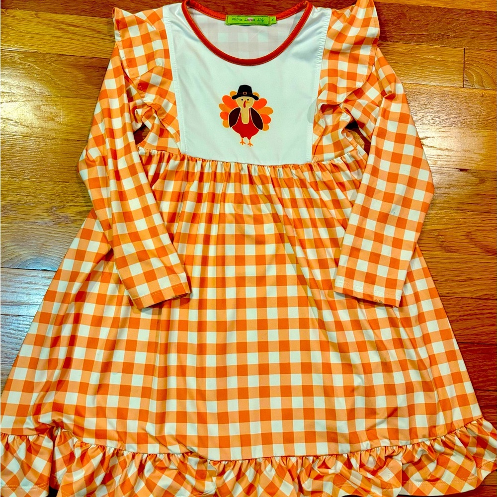 Millie Loves Lily Thanksgiving/Turkey dress